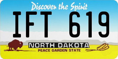 ND license plate IFT619