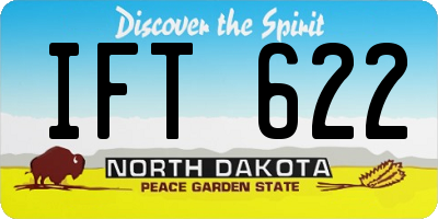 ND license plate IFT622