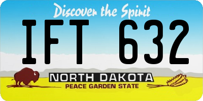 ND license plate IFT632