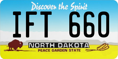 ND license plate IFT660