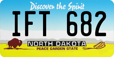 ND license plate IFT682