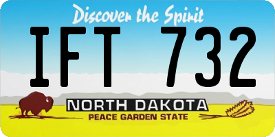 ND license plate IFT732