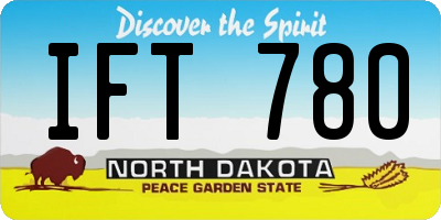 ND license plate IFT780