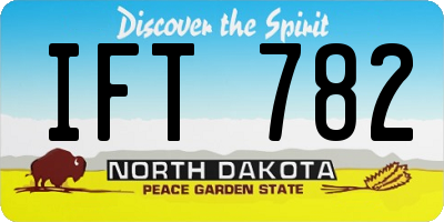 ND license plate IFT782