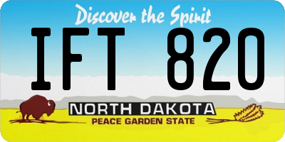 ND license plate IFT820