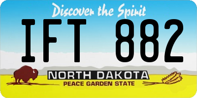 ND license plate IFT882
