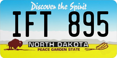 ND license plate IFT895
