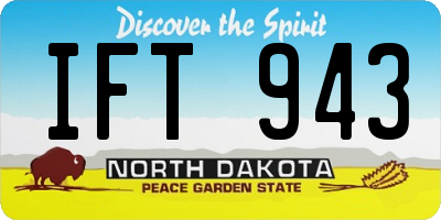 ND license plate IFT943