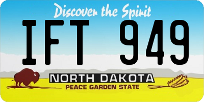 ND license plate IFT949