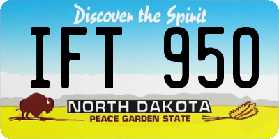 ND license plate IFT950