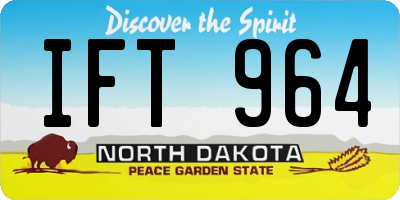 ND license plate IFT964