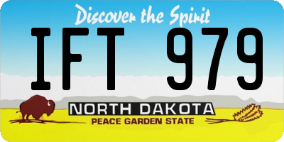 ND license plate IFT979