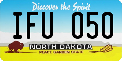 ND license plate IFU050