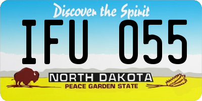 ND license plate IFU055