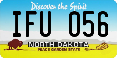 ND license plate IFU056