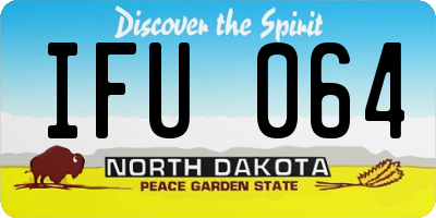 ND license plate IFU064