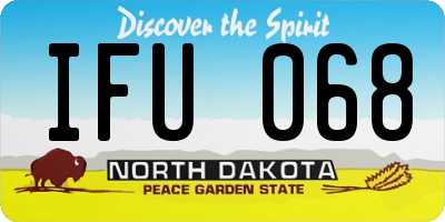 ND license plate IFU068