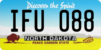 ND license plate IFU088