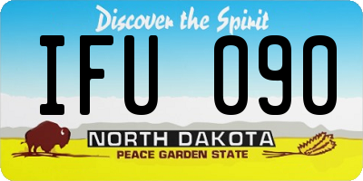 ND license plate IFU090