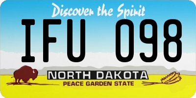 ND license plate IFU098