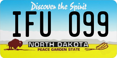 ND license plate IFU099