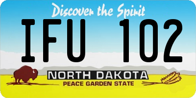 ND license plate IFU102