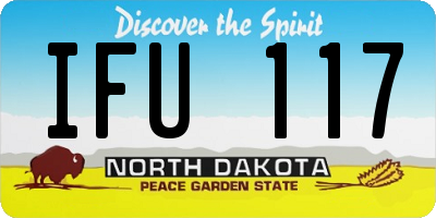 ND license plate IFU117