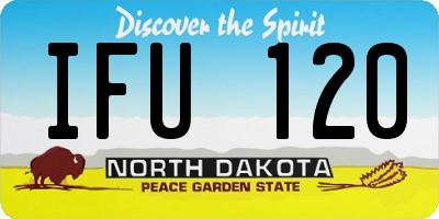 ND license plate IFU120