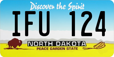 ND license plate IFU124