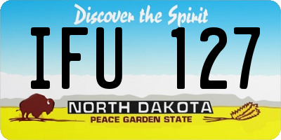 ND license plate IFU127
