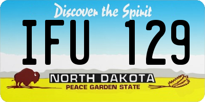 ND license plate IFU129