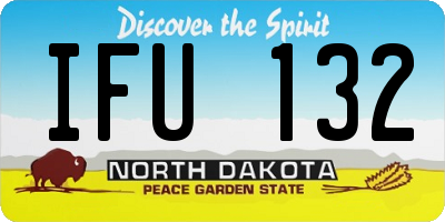 ND license plate IFU132
