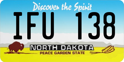 ND license plate IFU138