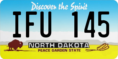 ND license plate IFU145