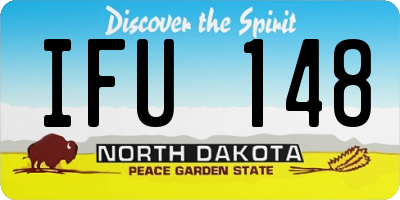ND license plate IFU148