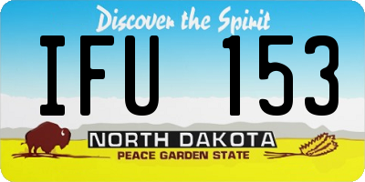 ND license plate IFU153