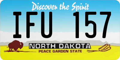 ND license plate IFU157