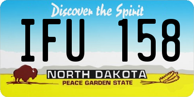ND license plate IFU158