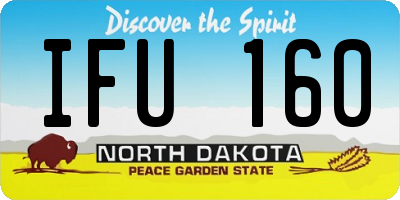 ND license plate IFU160
