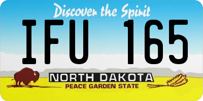 ND license plate IFU165