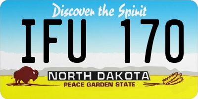 ND license plate IFU170