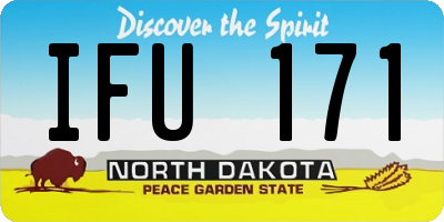 ND license plate IFU171