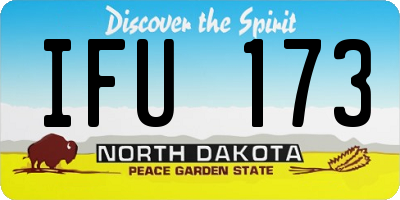 ND license plate IFU173
