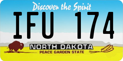 ND license plate IFU174