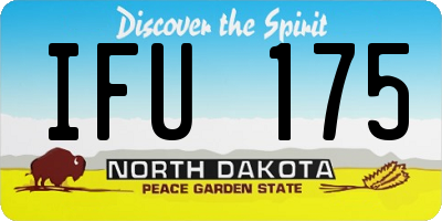 ND license plate IFU175