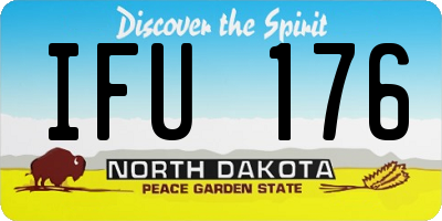 ND license plate IFU176