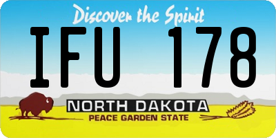 ND license plate IFU178