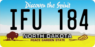 ND license plate IFU184
