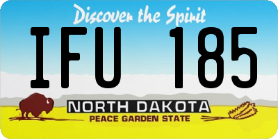 ND license plate IFU185