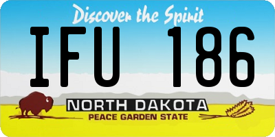 ND license plate IFU186